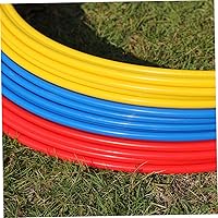 Vista 2 de BESPORTBLE Juego de pies 9 anillos de agilidad de fútbol en círculos de entrenamiento amarillo, rojo y azul