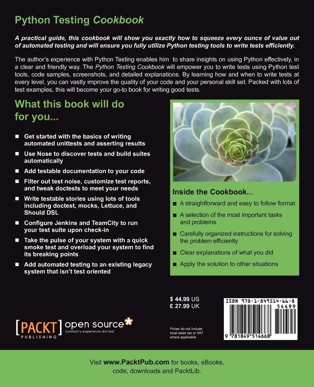 Python Testing Cookbook