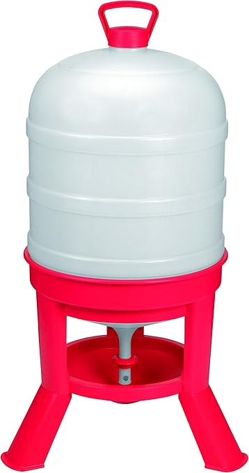 Little Giant® Plastic Dome Waterer | Heavy Duty Plastic Gravity Fed Poultry Waterer Container Tank | Chickens, Ducks & Other Birds for Hobbyists, Farmers and Ranchers | 10 Gallon