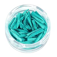 Vista 2 de JMU Cuñas Dentales de Madera, Cuñas Desechables de Madera 1.5x2x14mm, Verdes, 100 Piezas