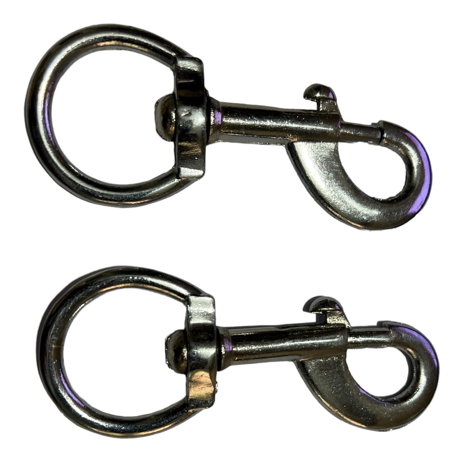 Swivel Eye Bolt Snap Hook Up to 330KG Zinc Alloy Clips Clasp for Dog Leashes, Camping, Keyring