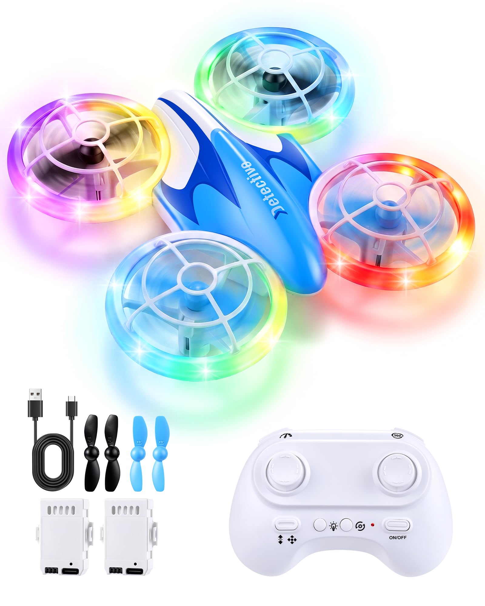 Mini drone per bambini dai 6 7 8 9+ anni, quadricottero RC giocattolo