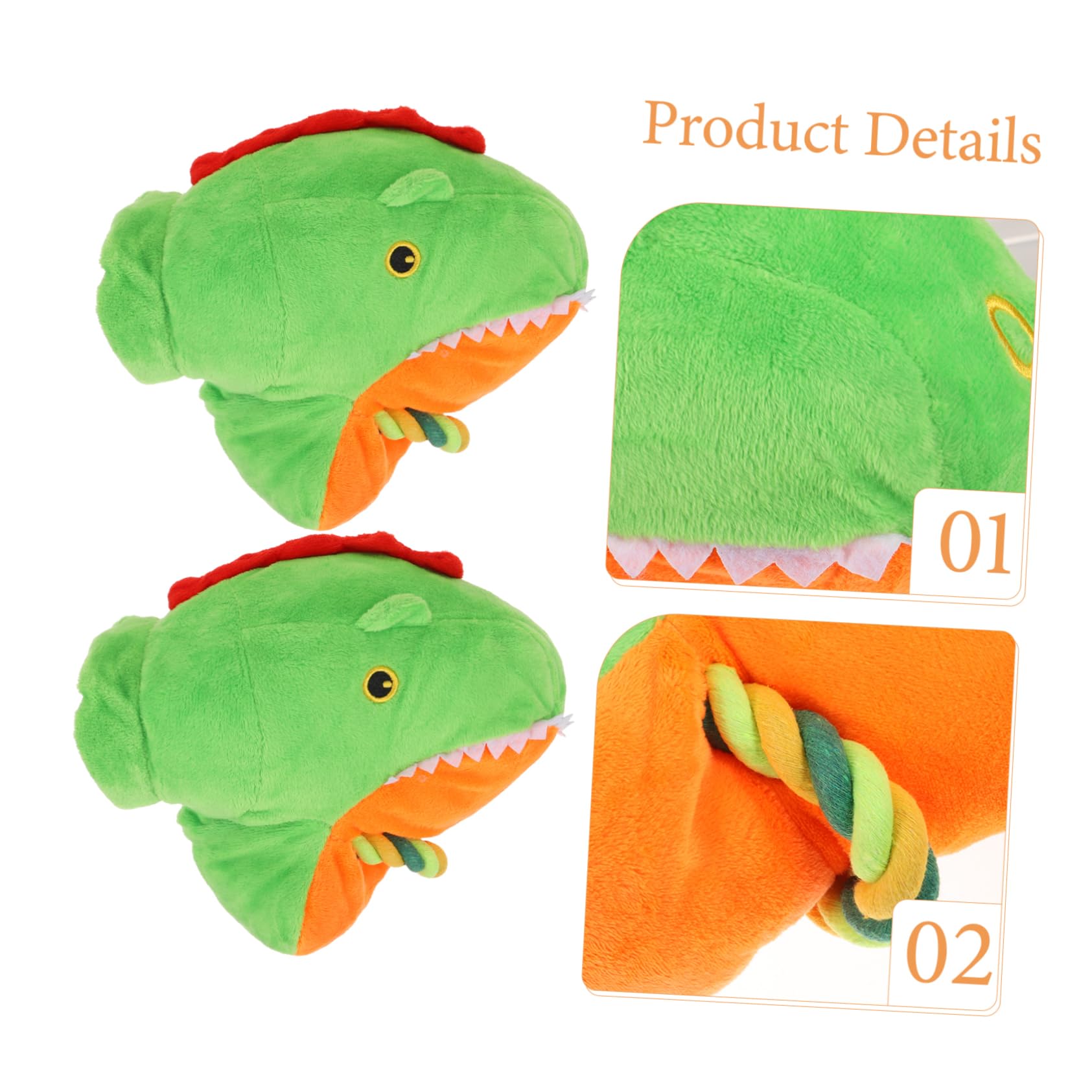 Sosoport 3pièces Jouet à Mâcher pour Chiens Peluche avec Bruit Interactif pour Chiots Jouet Squeak