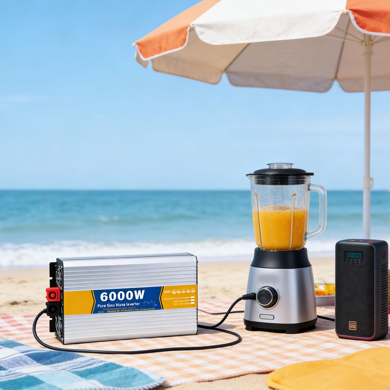 Inwerter mocy samochodowej 6000W DC 12V 24V 48V 60V