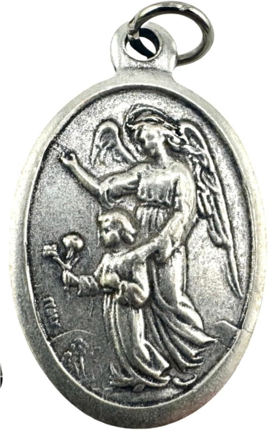 Westmon Works Guardian Angel Medal Set Italian Metal with Holy Prayer Card - Image 2
