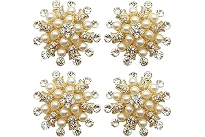 Gold Flower Napkin Rings Set of 4