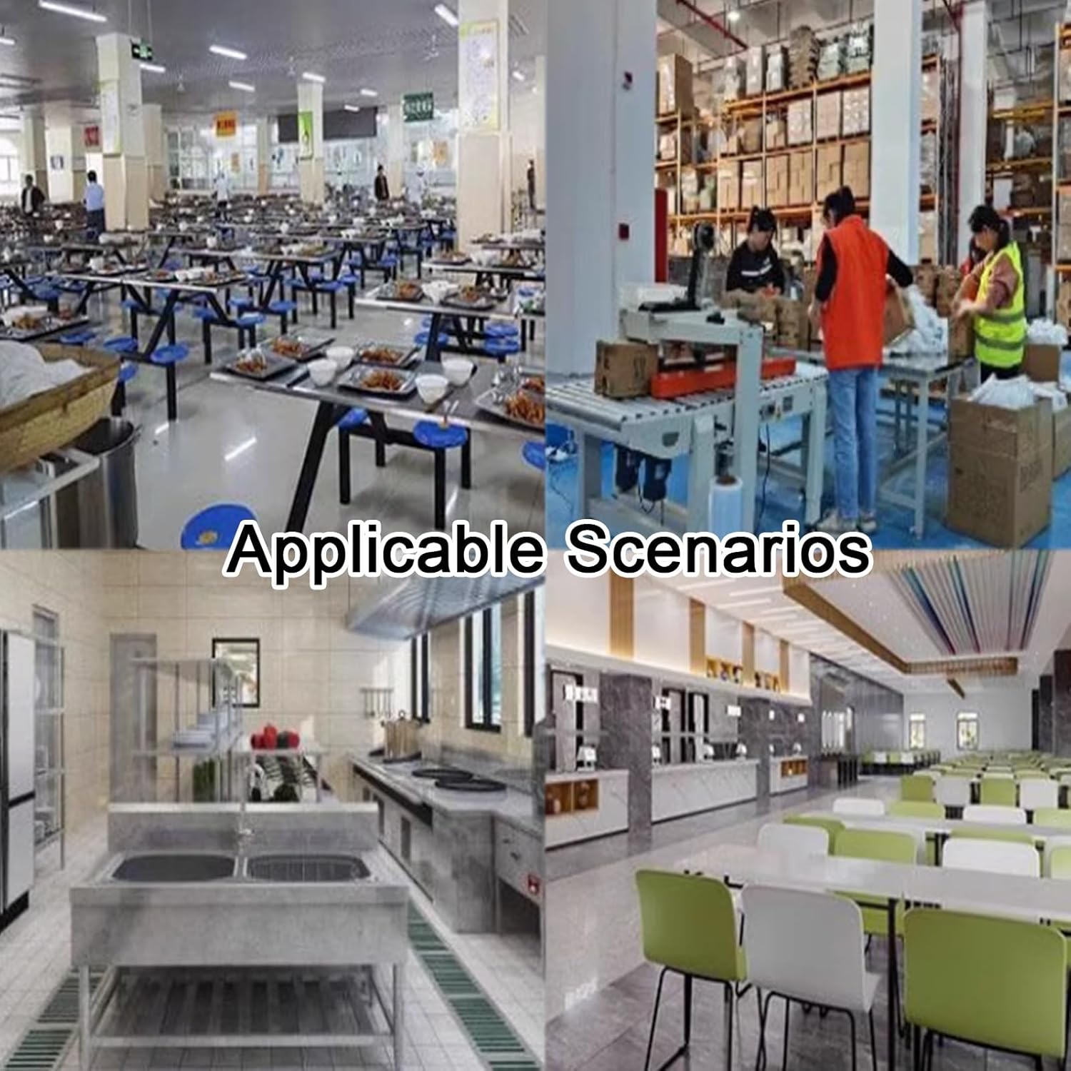 304 Stainless Steel Workbench with Soft Rubber Casters 2-Tier Kitchen Work Table H85/90/95cm Reinforced Handrails 1-Piece Welded Construction Crossbeam Reinforcement High Load Capacitility