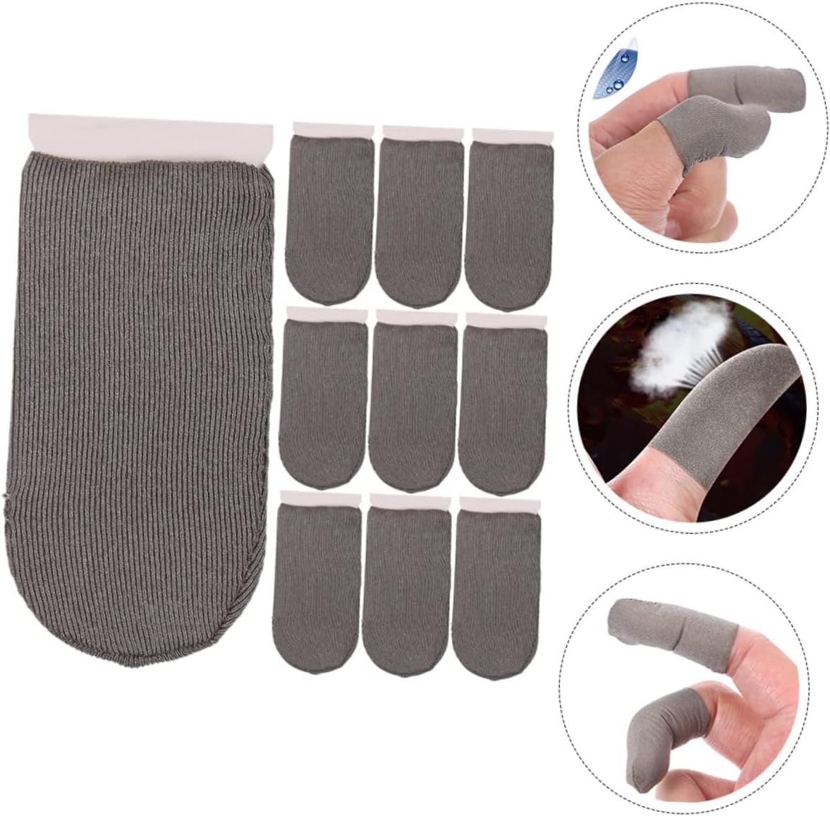 OSALADI 40pcs - Gaming Finger Sleeves Breathable Thumb Protective Covers for Mobile Gaming Comfortable Fit Sweat Absorbing Flexible Design for Enhanced