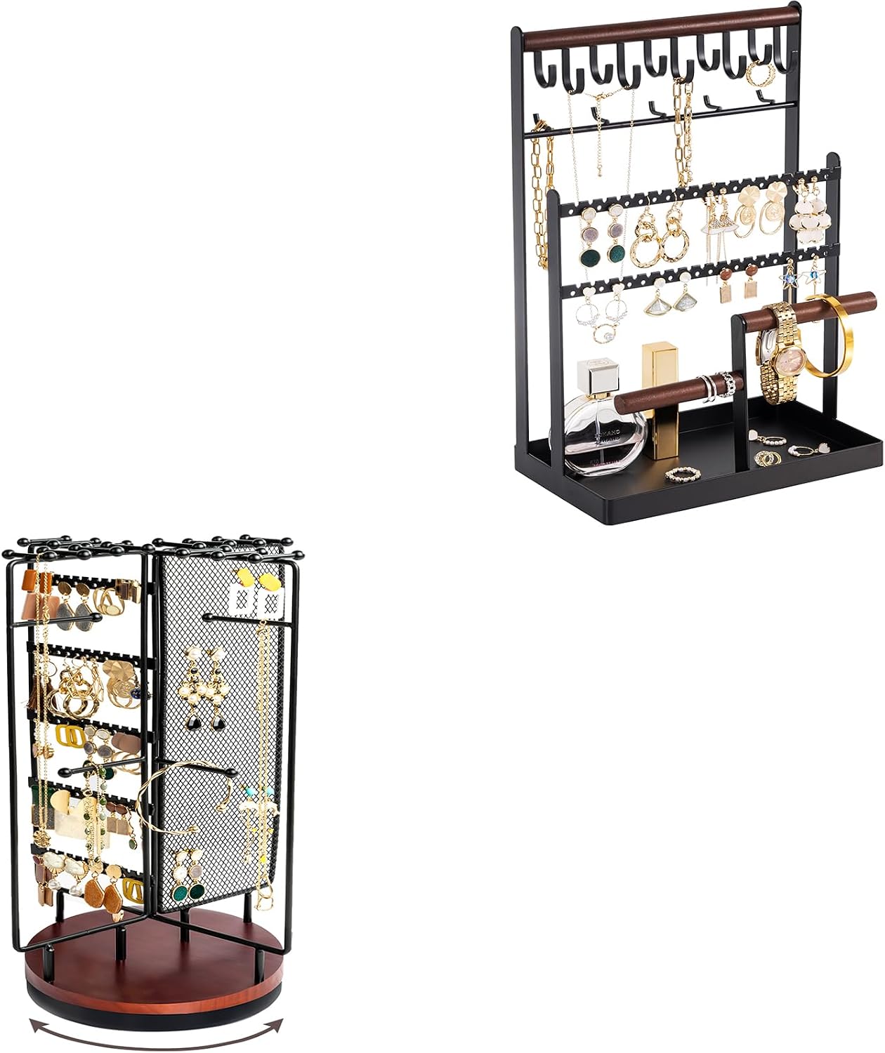 Amazon.com: ProCase 6 Tier Jewelry Stand Bundle with 360 Rotating ...