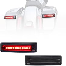 LED Saddlebag Tail Light Compatible With CVO Road Street Glide 2023-2025, Side Luggage Run Brake Turn Signal Lamp LED Tail Light for Harley FLHX FLTRX FLTRXSTSE 2024-2025 (Smoked)