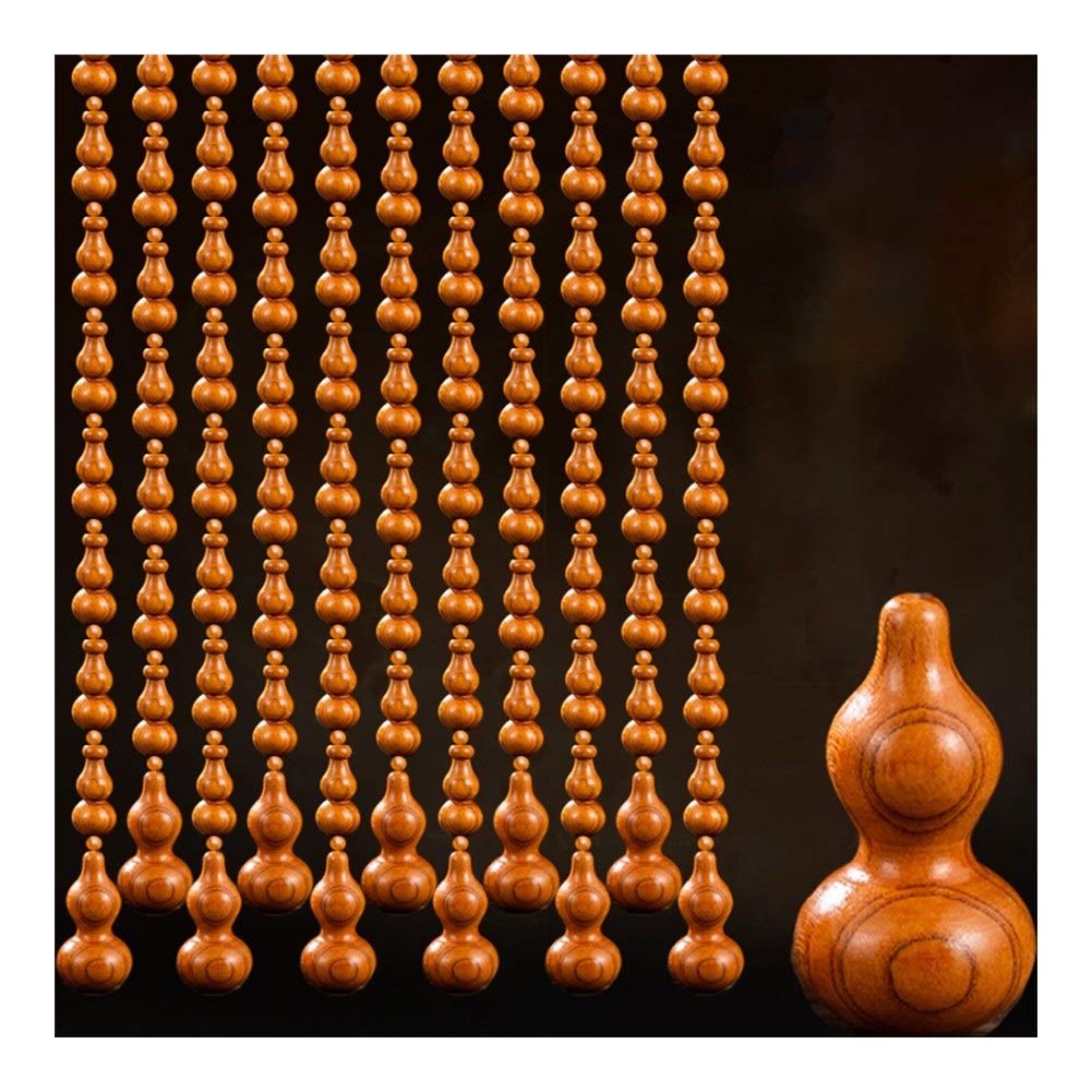 Rideaux de perles de porte en bois pour créer un coin dressing dans la chambre