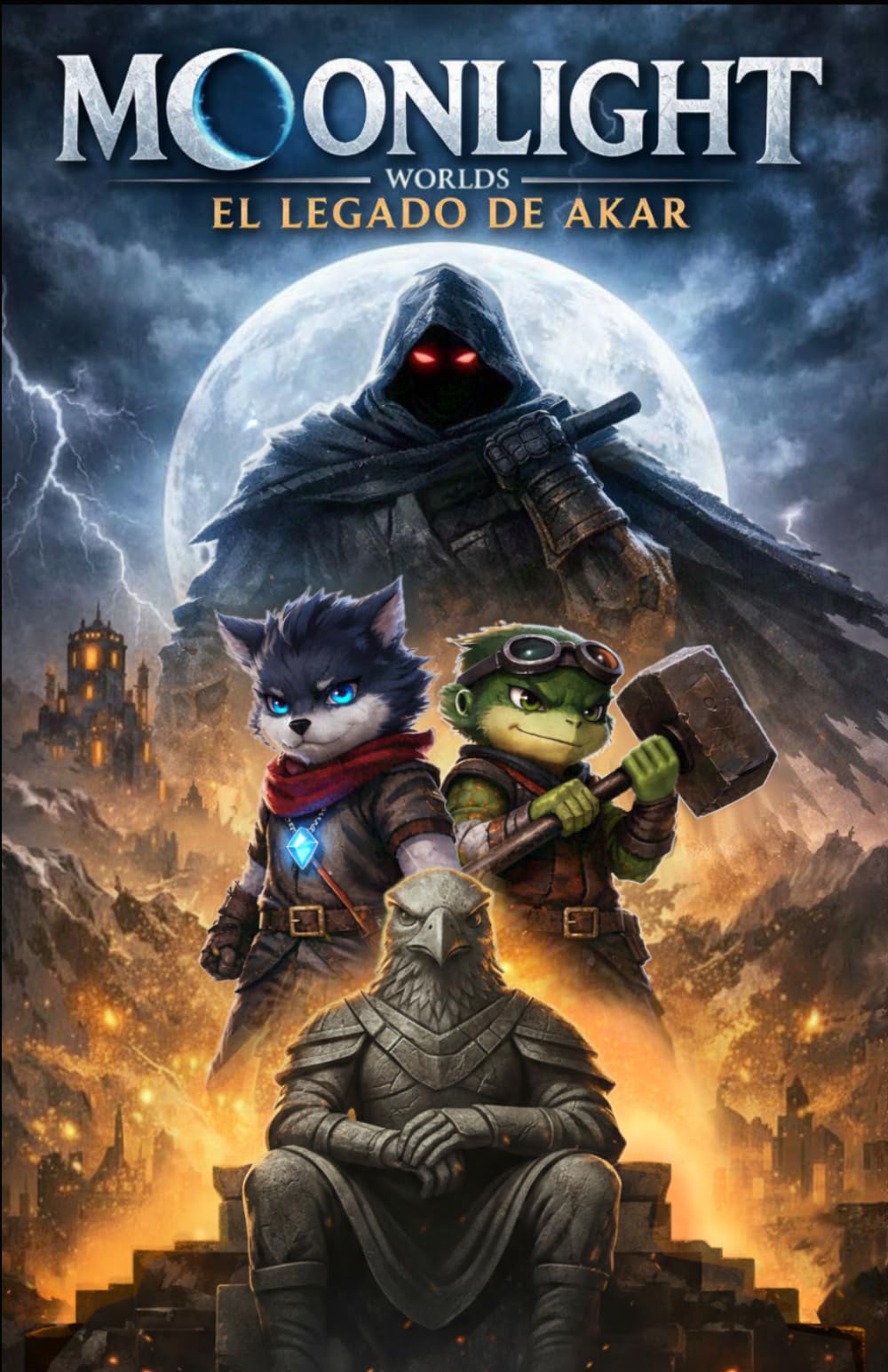 Moonlight Worlds: El legado de Akar — Una aventura de fantasía sobre amistad, coraje y lugares ocultos.: 1