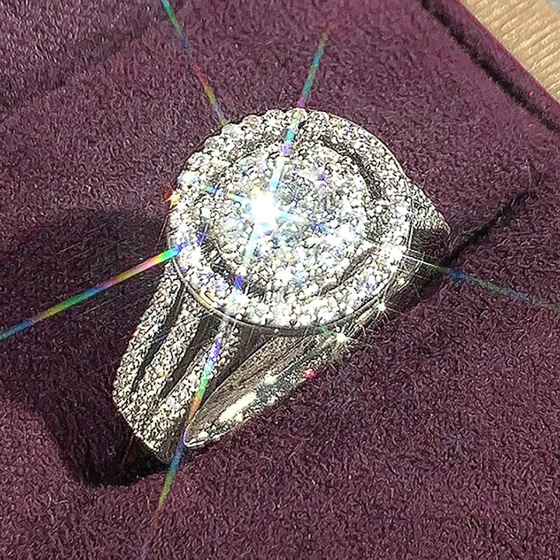 1pc Shiny Zirconia Rings for Women Exquisite and Magnificent Rings with Elaborate Craftsmanship Jewelry for Weddings Engagements or Dinner Parties4