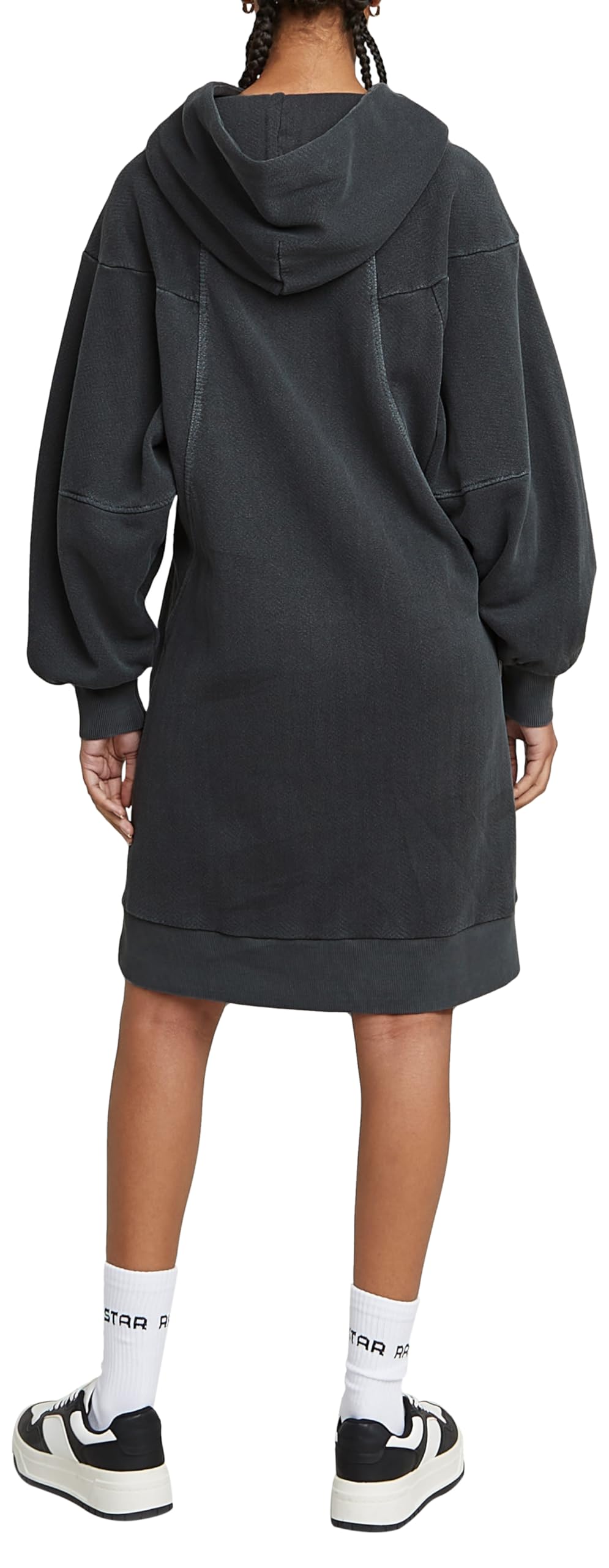 G-Star Damen Overdyed Hooded Sweater Kleid Casual Dress