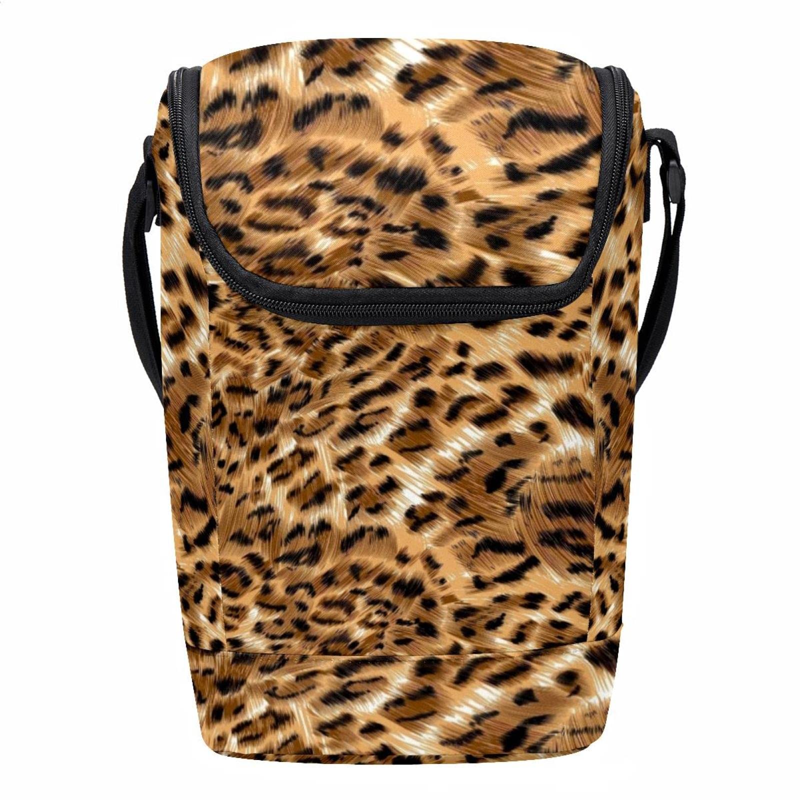 Bolsa de almuerzo de leopardo para picnics al aire libre y días de oficina