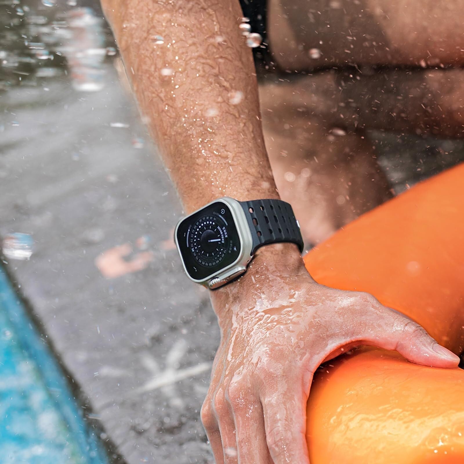 Pasek do zegarka Apple Watch 49 mm, 45 mm, 44 mm, 42 mm, dla kobiet, mężczyzn, sportowy magnetyczny pasek silikonowy do iWatch SE SE2 i serii 9/8/7/6/5/4 Ultra 2/Ultra, 49/45/44/42mm, Agat