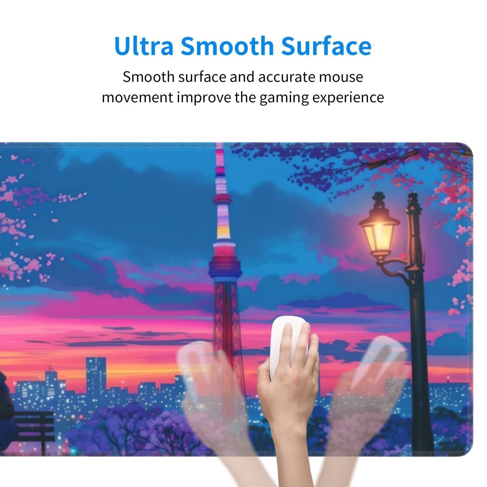 Tappetino Mouse, Tappetino Mouse Gaming Grande XXL 1500x800x3mm Tappetino Scrivania Mouse Pad, Base in Gomma Antiscivolo, Bordi Cuciti,Lavabile, Mousepad per Ufficio e Gaming (amanti) R-561