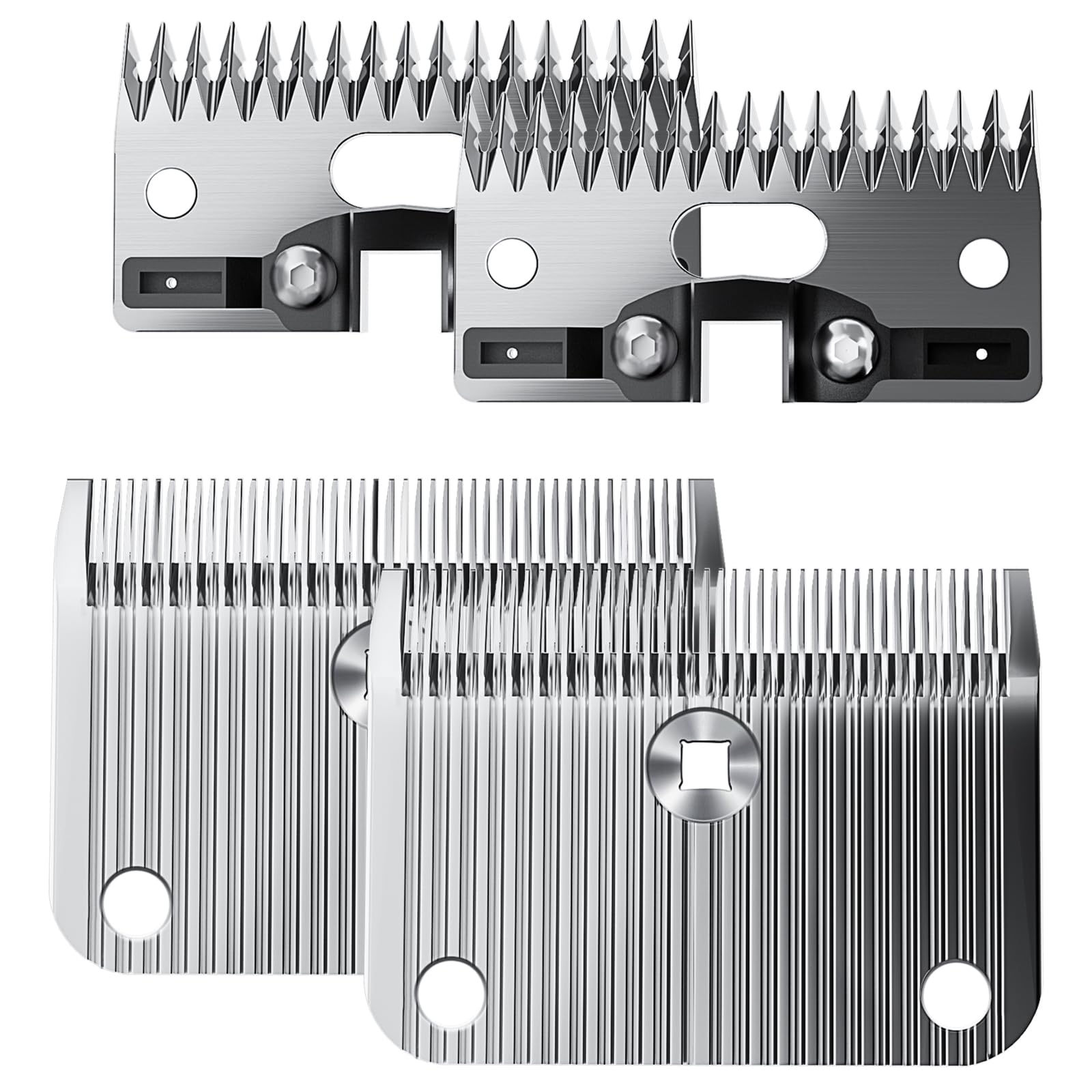 A2/AC Medium Blade Compatible with Lister Star, Legend, Liberty, and Fusion Animal Clippers, Cut Length 3/32 in (2.5 mm), 2 Packs