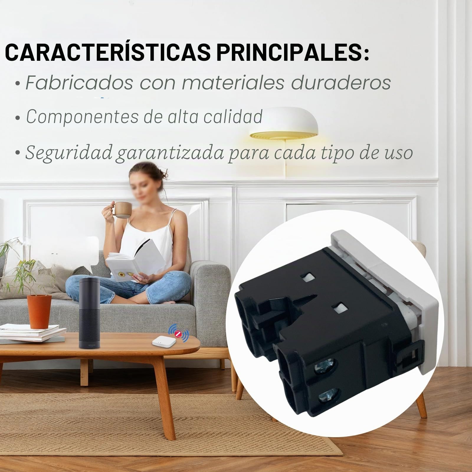 Juego de 2 interruptores de doble botón compatibles con Bticino para persianas enrollables eléctricas y cortinas, automatización de persianas enrollables, interruptor compatible con Bticino Matix (2