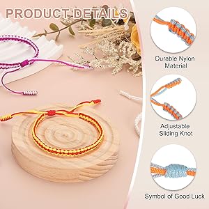 Bracelet Tibétain En Coton Tressé à La Main | Chakras Shop