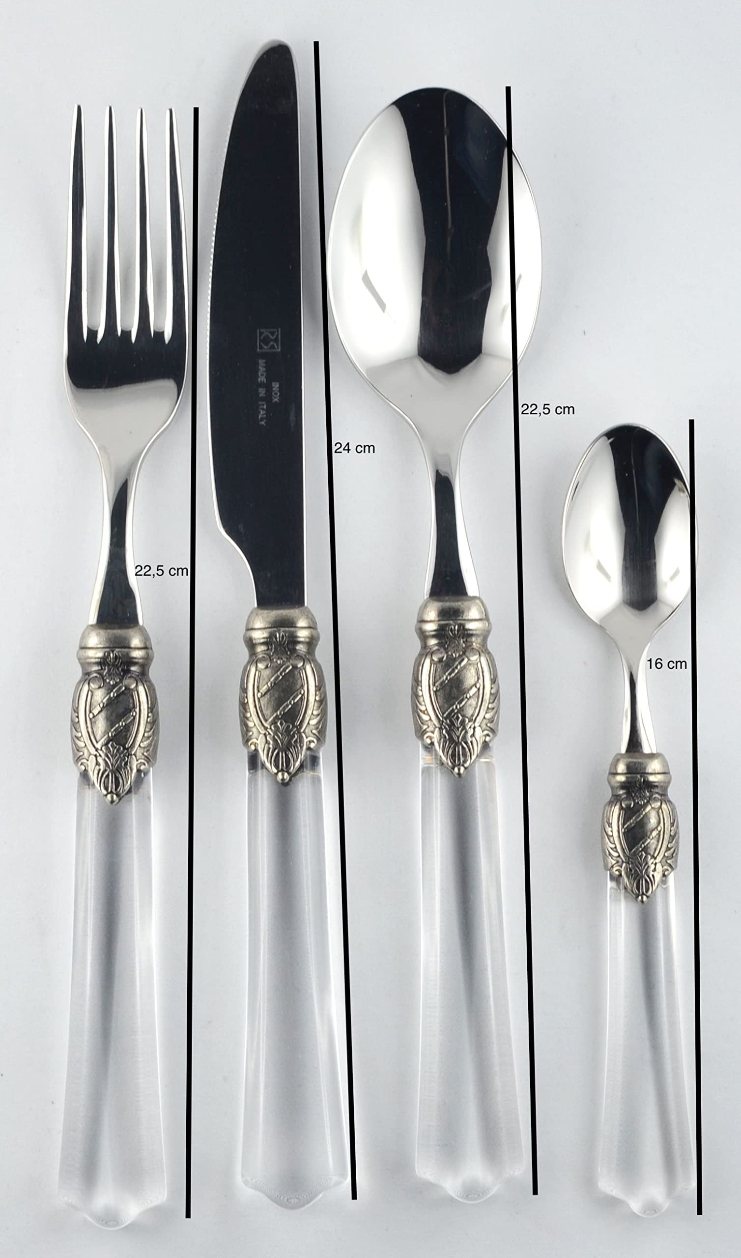 LAGOSTINA DALIA SET POSATE PER 6 PERSONE IN ACCIAIO INOX 18/10 - 014427650524