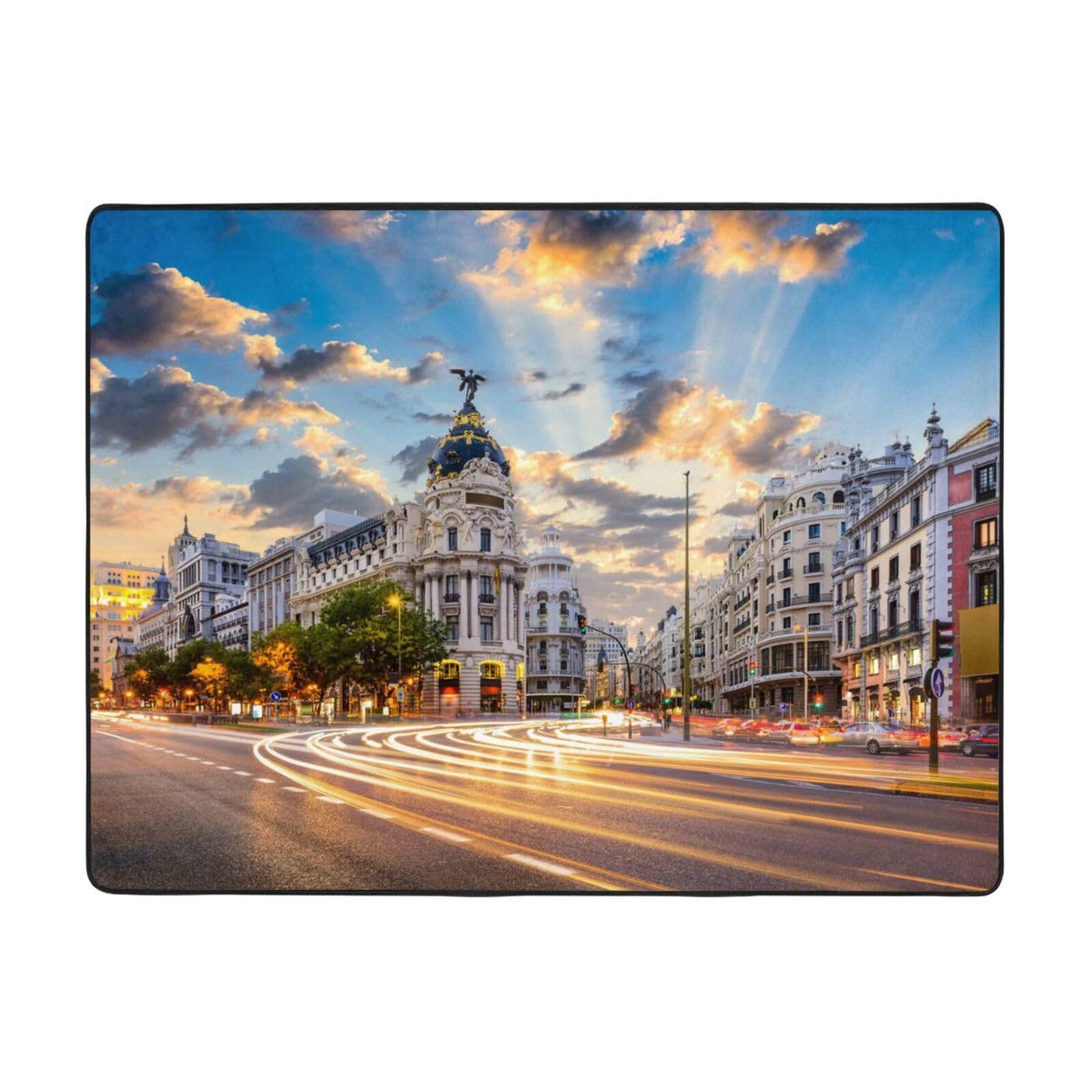 Tapis de chambre enfant motif urbain PEIXEN pour décorer votre salon
