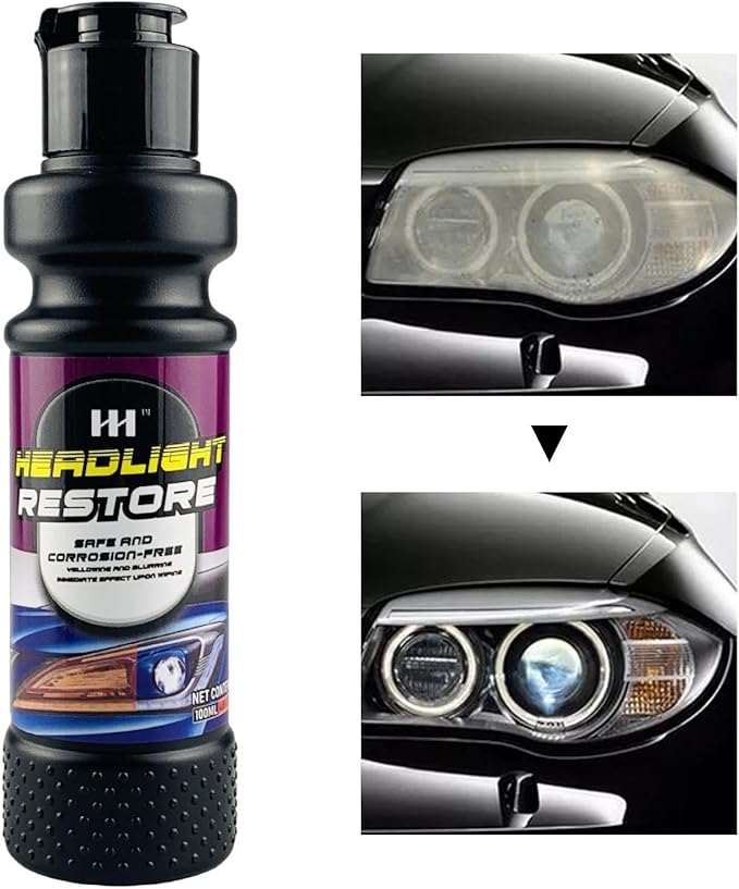 Qmisify Headlight Cleaner, 100ml Car Headlight Cleaner
