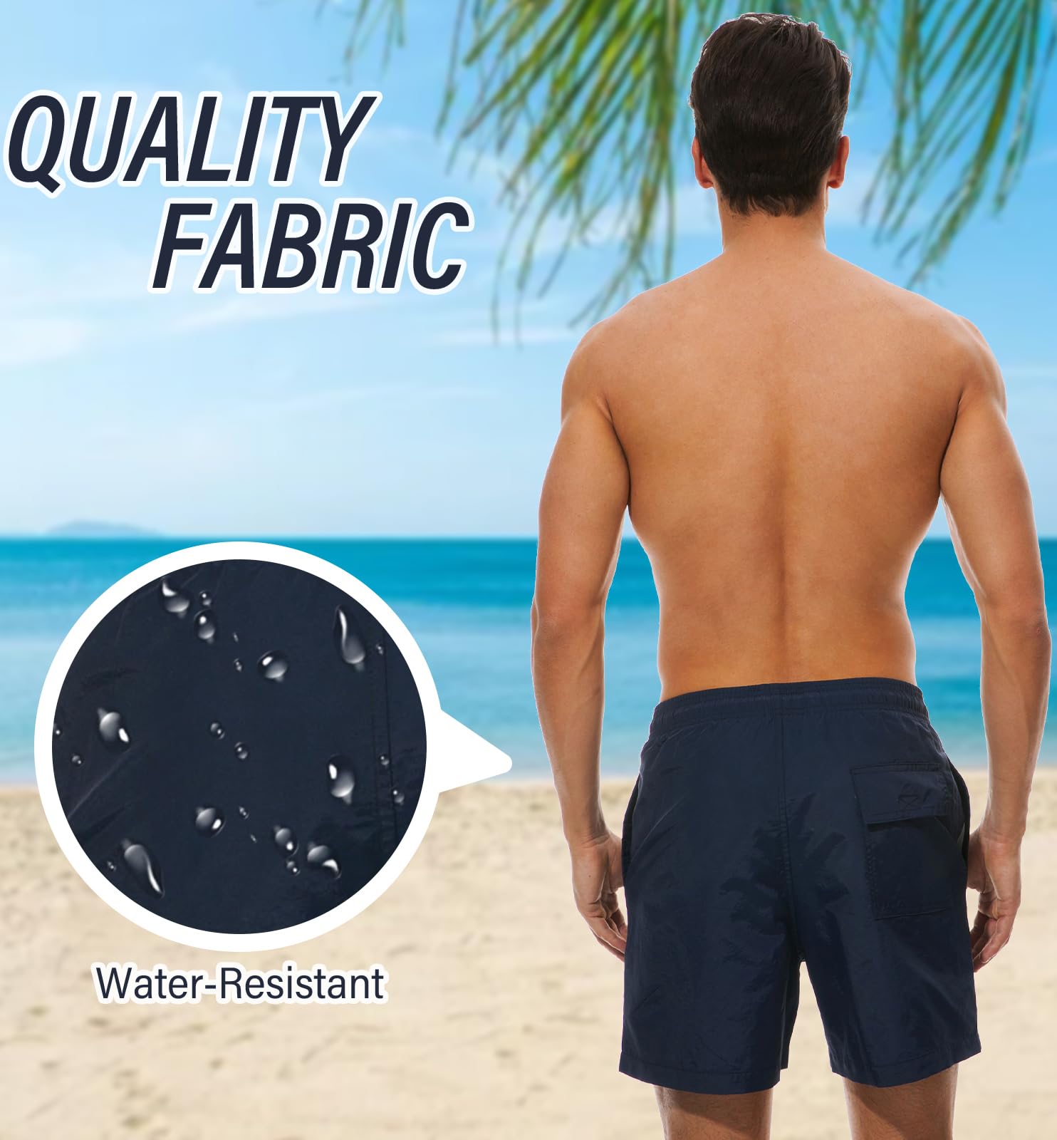 Bañador Hombre Secado Rápido Bañadores Hombre Traje de Baño Estilo Básico Bañadores para Hombre