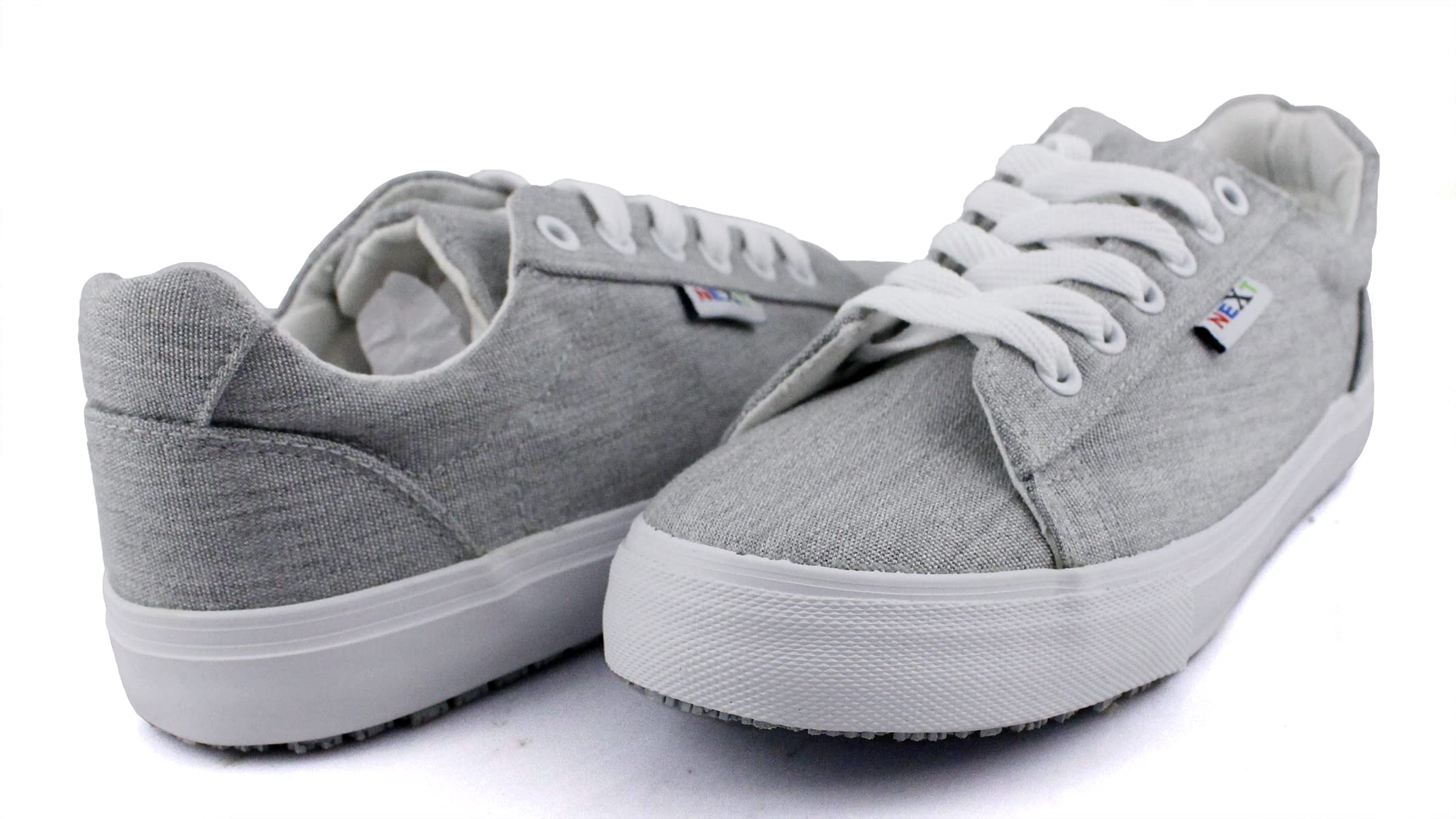 Laforst Womens Nextgen Sunbrella Upper Nonslip Waitress Server Lace Up Fashion Flat Grey 7