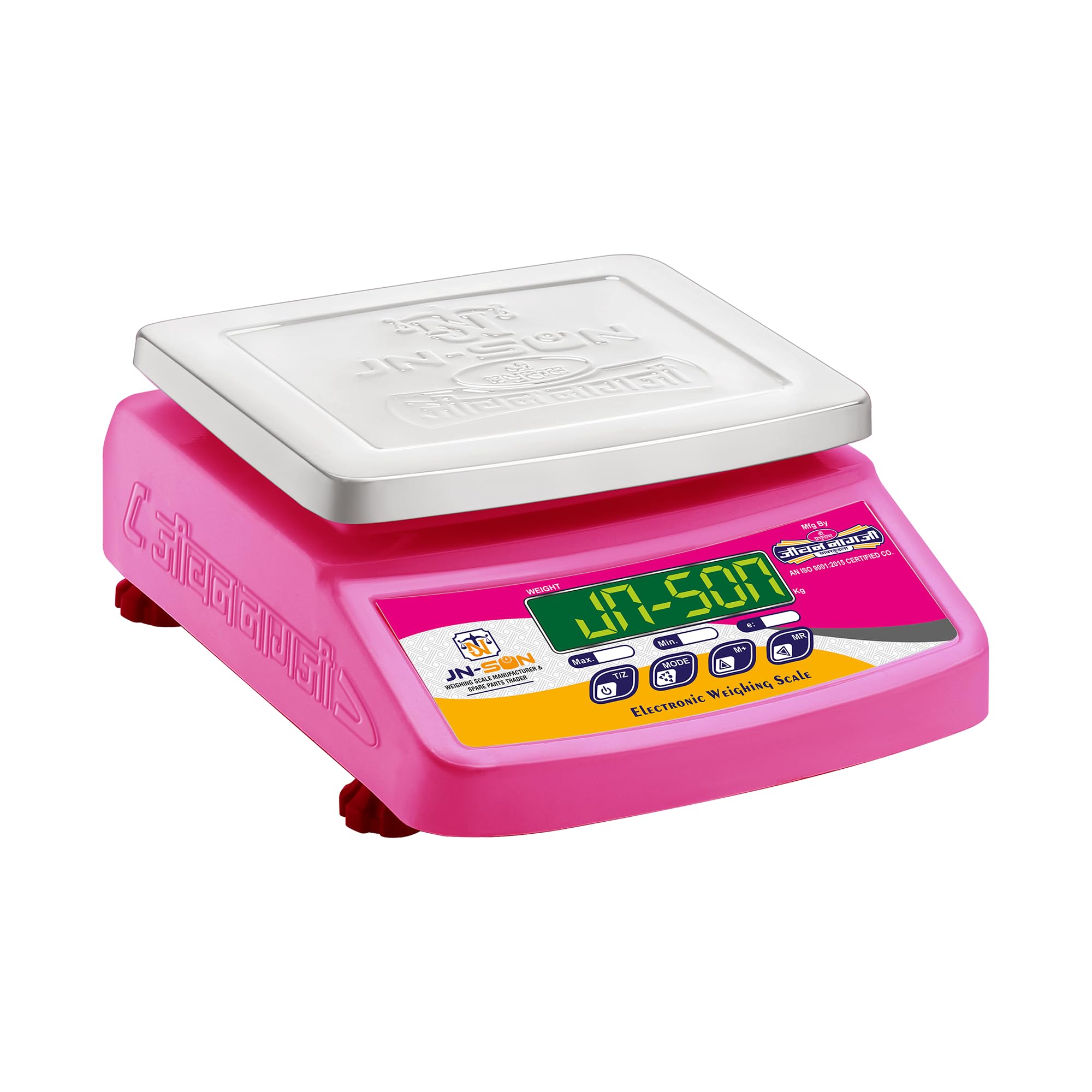JN-SON 10-20 KG NEW MINI ECCO MS F.B. Weighing Machine Weighing Scale for shop, kirana and Commercial purposes. (4V without Battery without Stamping)