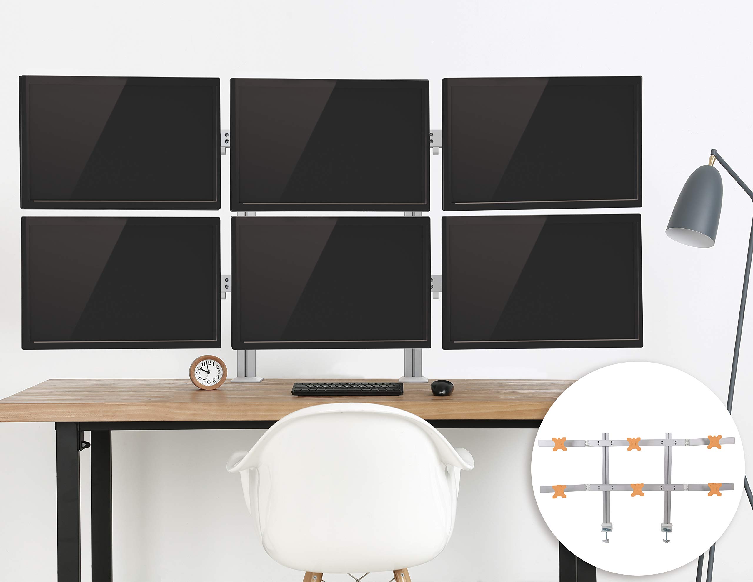 Buy Stand Steady 6 Monitor Mount Heavy Duty Height Adjustable Monitor