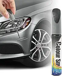 Zlirfy Caneta de reparo de arranhões de carro - Caneta de tinta automotiva para retoque rápido e fácil de arranhões de carro - Caneta de pintura transparente apaga arranhões (cinza)