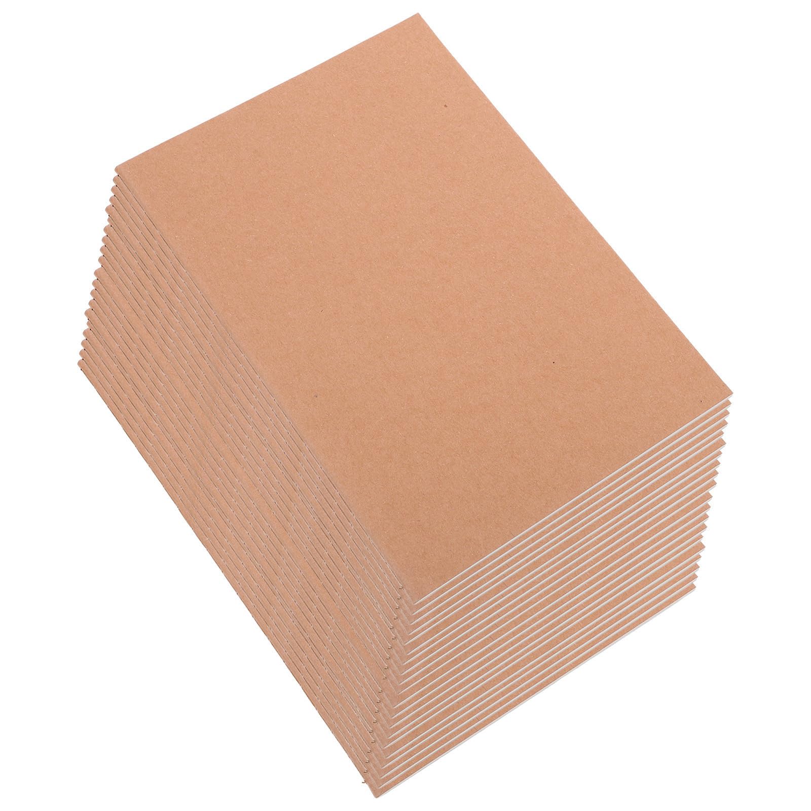 20 cuadernos de papel kraft A5, páginas en blanco sin forro para dibujar y dibujar, cuaderno de papel adecuado para estudiantes y artistas en el trabajo o la escuela