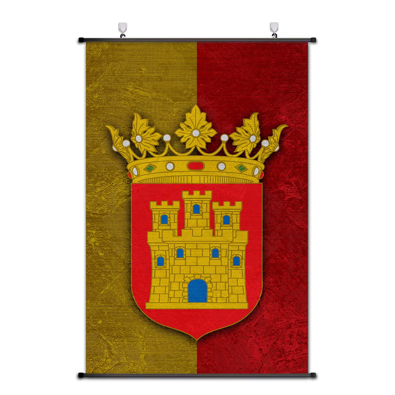 Póster medieval de Castilla: escudo de armas de 75x50 cm para decorar salones