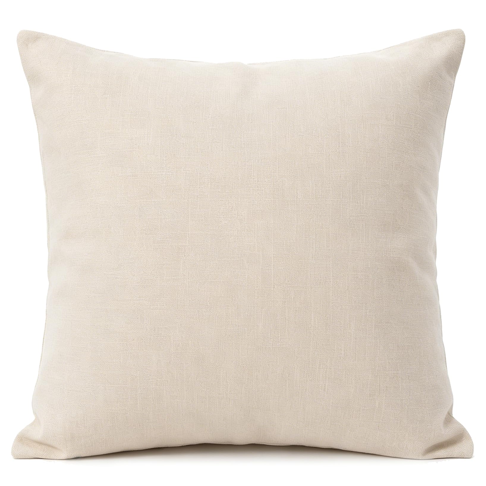 Yimafaner White Decor Cushion, Throw Pillow Cover with Core for Sofa Chair Couch, 45 * 45cm