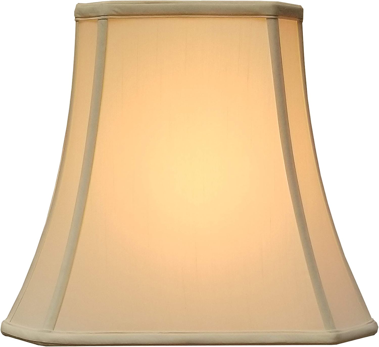 Royal Designs Rectangle Cut Corner Lamp Shade - Eggshell - (5 x 6.5) x (8 x 12) x 10