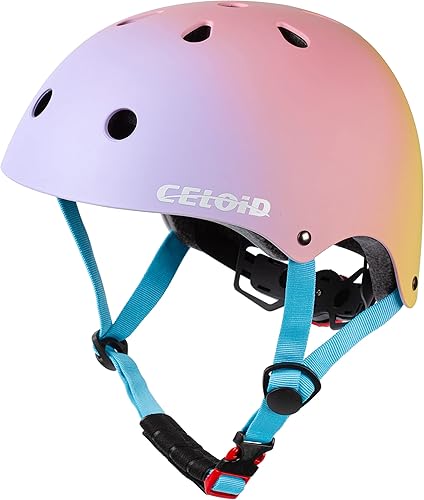 Miniatura 5 de CELOID Casco de bicicleta para niños, cascos de patineta para niños de 2 a 3 a 5 a 8 a 14 años, ajustable, multideporte, bicicleta, patinaje,