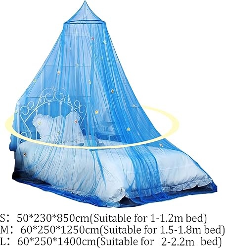 Miniatura 7 de Toldo de red para cama de princesa, cúpula redonda, toldo para cama, mosquitero para niños, blanco, S