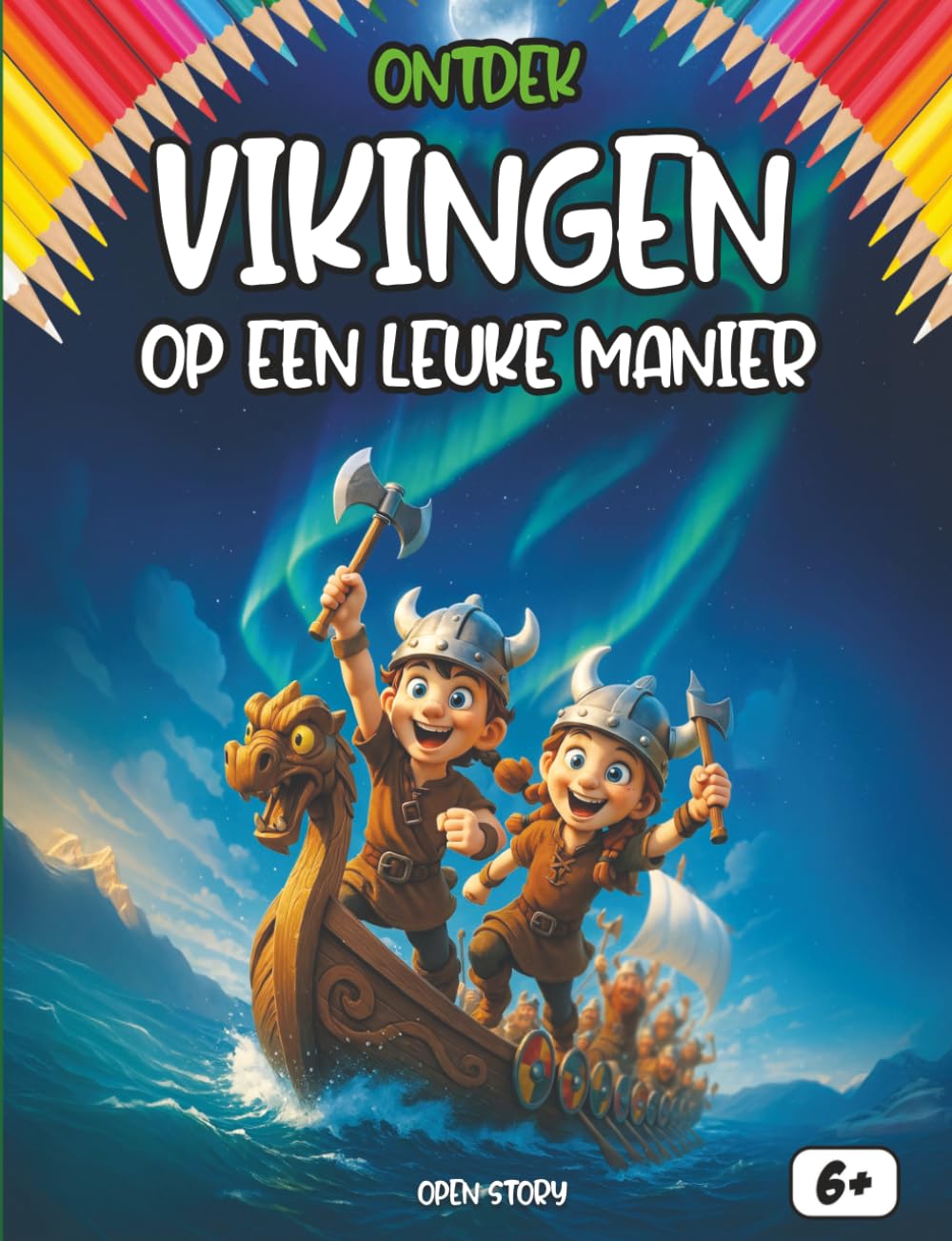 Ontdek de Vikingen op een leuke manier: Reis mee op een drakkar naar het hoge Noorden – Over stoere krijgers, legendarische goden en verre ontdekkingsreizen – Met quiz en kleurplaten – Vanaf 6 jaar