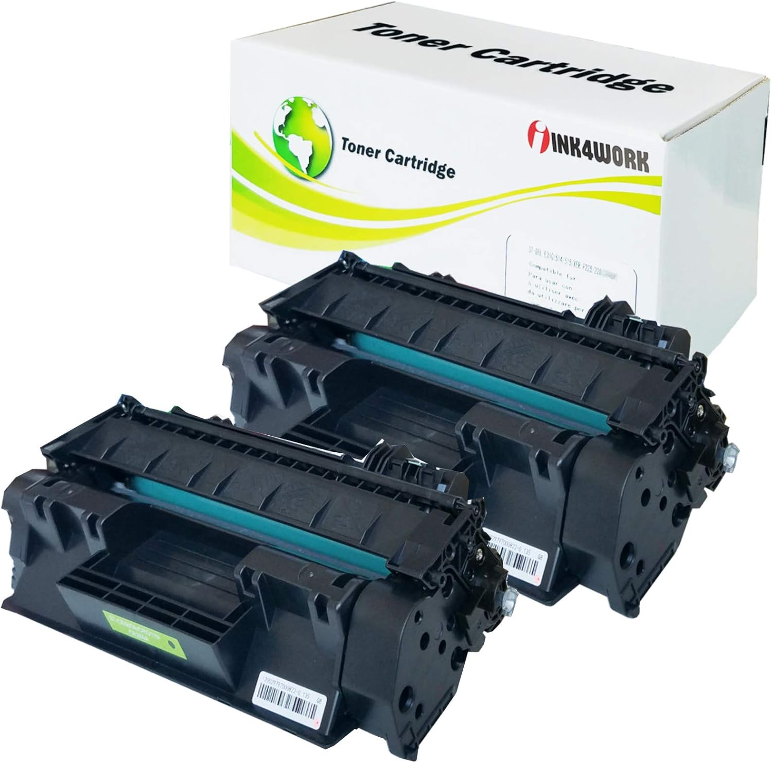 INK4WORK Compatible Toner Cartridge Replacement for HP CE505A 05A Laserjet P2035 P2035n P2055d P2055dn P2055X (Black, 2-Pack)