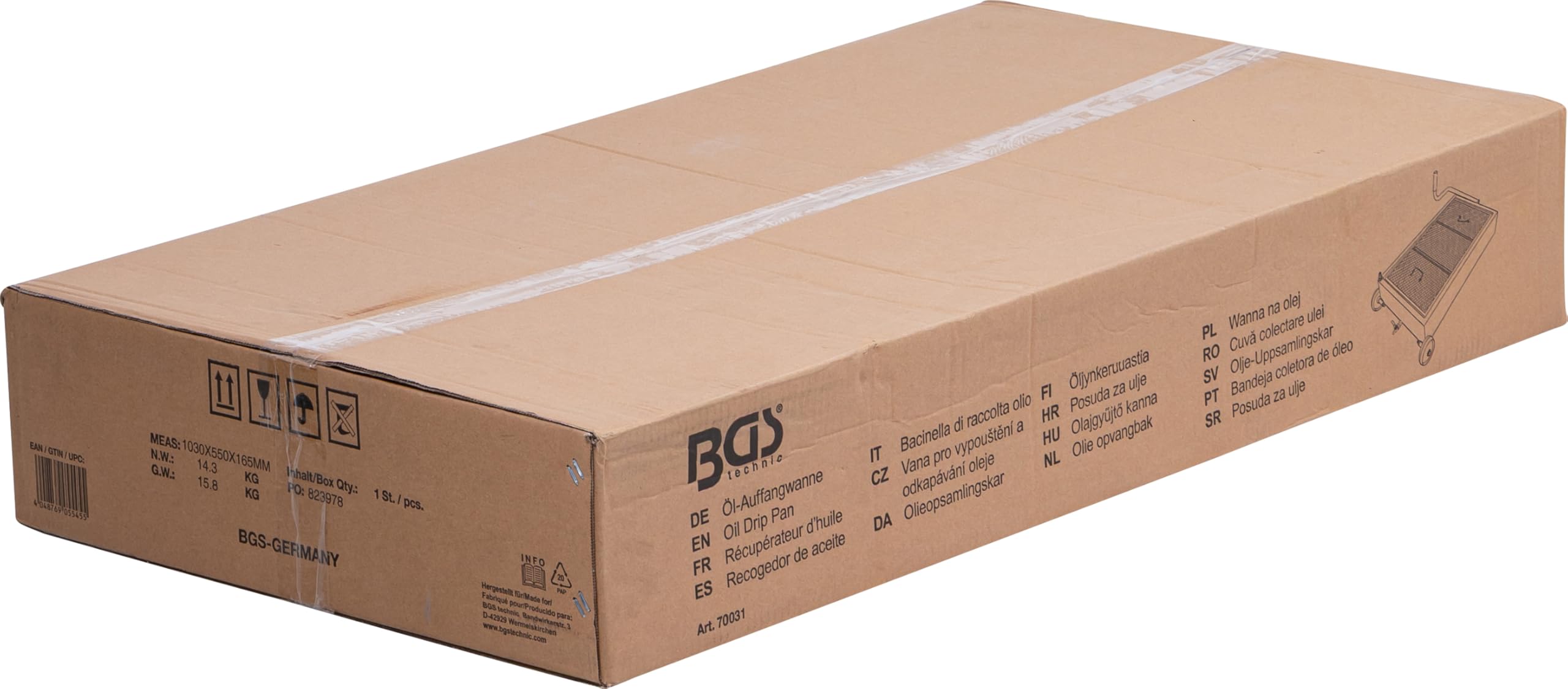 BGS 70031 | Bacinella di raccolta olio | mobile | 55 l