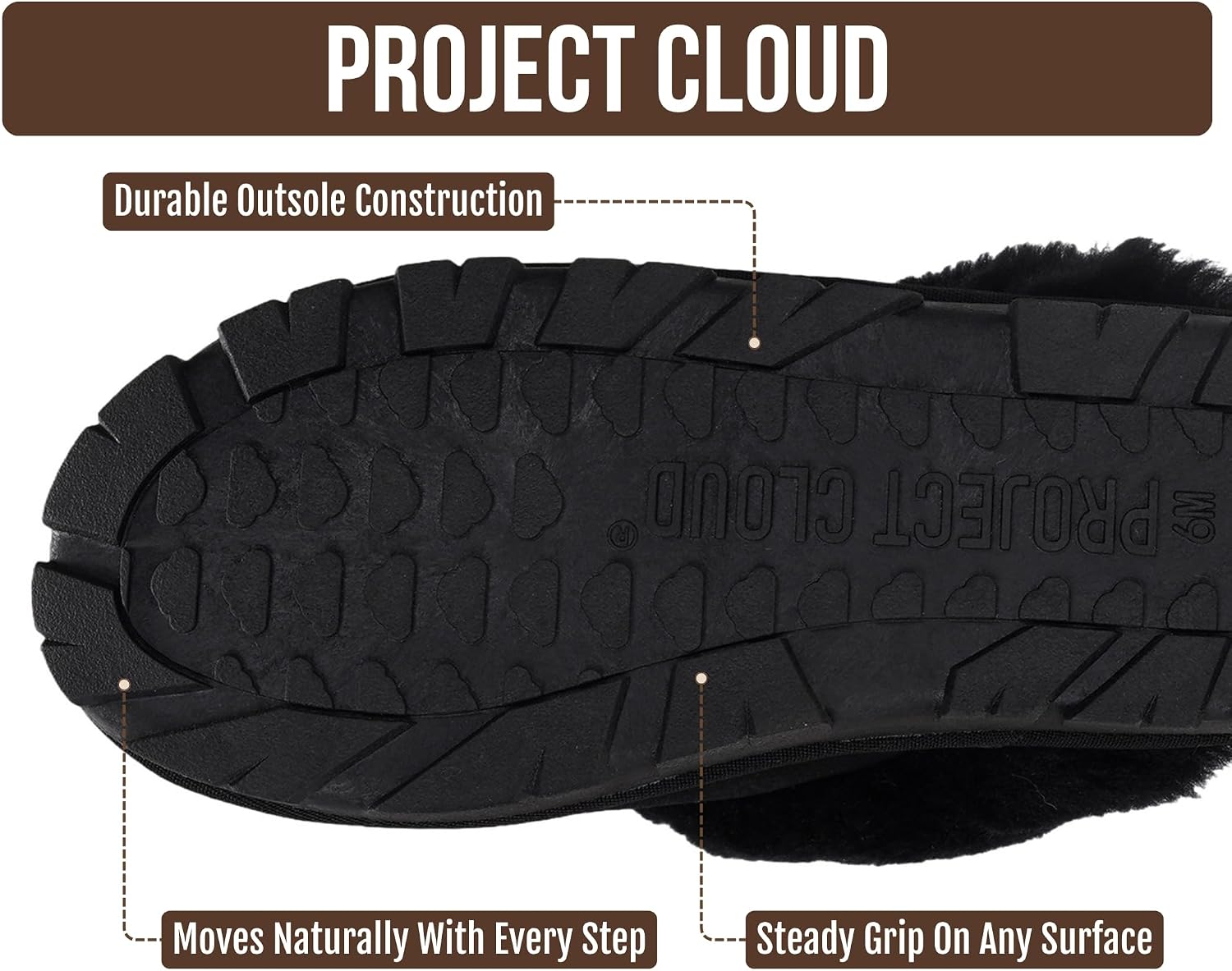 100% Genuine Leather Womens Natural Fur-Lined Clog Slippers for Women image 5