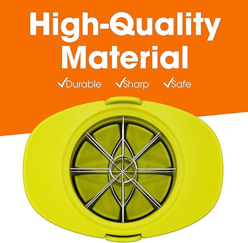 Miniatura 2 de Cheer Collection Juego de 3 rebanadoras de frutas y verduras, descorazonador multifuncional de manzana, rebanador de mango y tomate, utensilios de