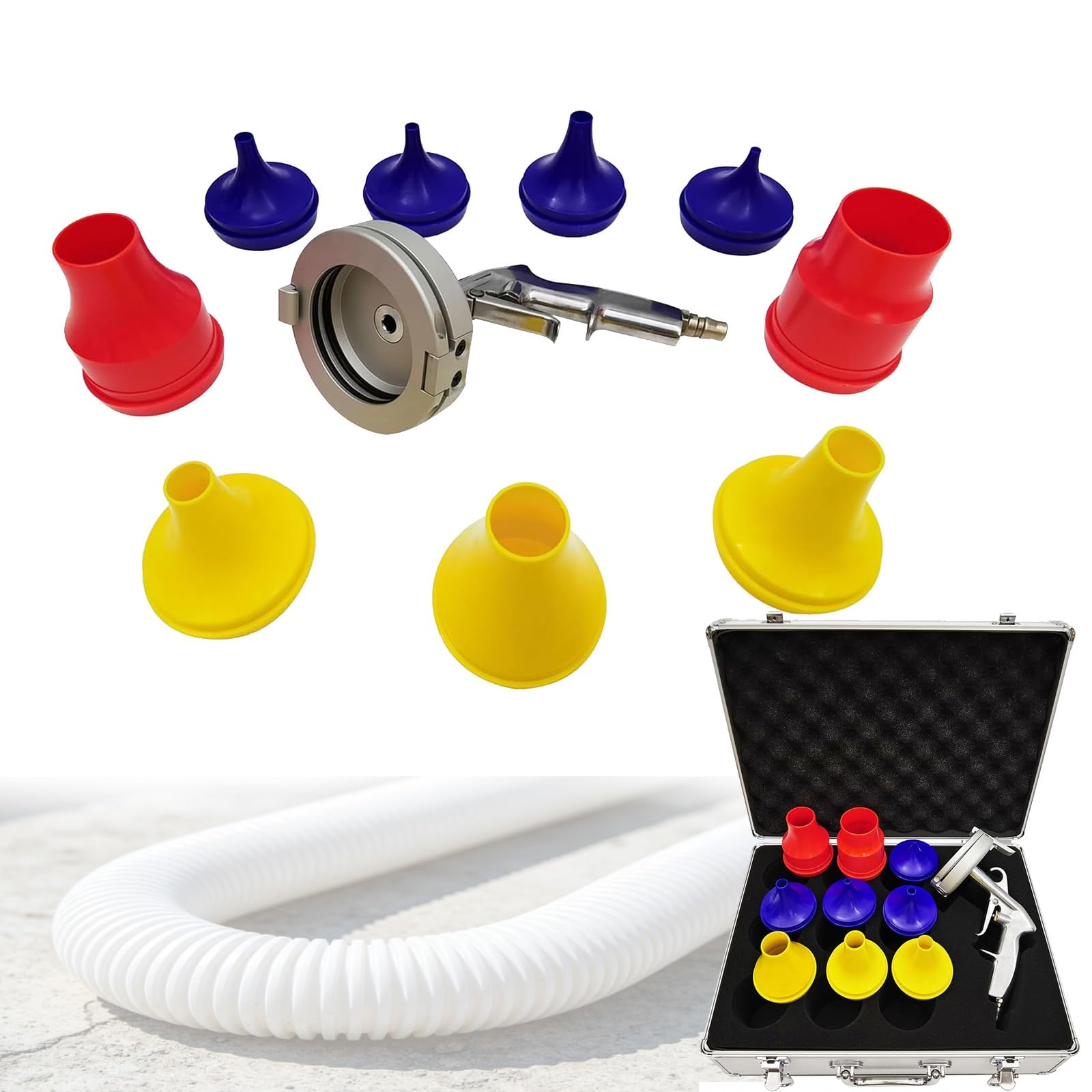 Set Pulizia Tubo Idraulico Pneumatico, Lanciatore Pulizia Industriale Tubi 6-51mm, Set Manutenzione Tubo Pneumatico, Asciugatura Rapida Senza Residui Per Cantiere Navale E Officina