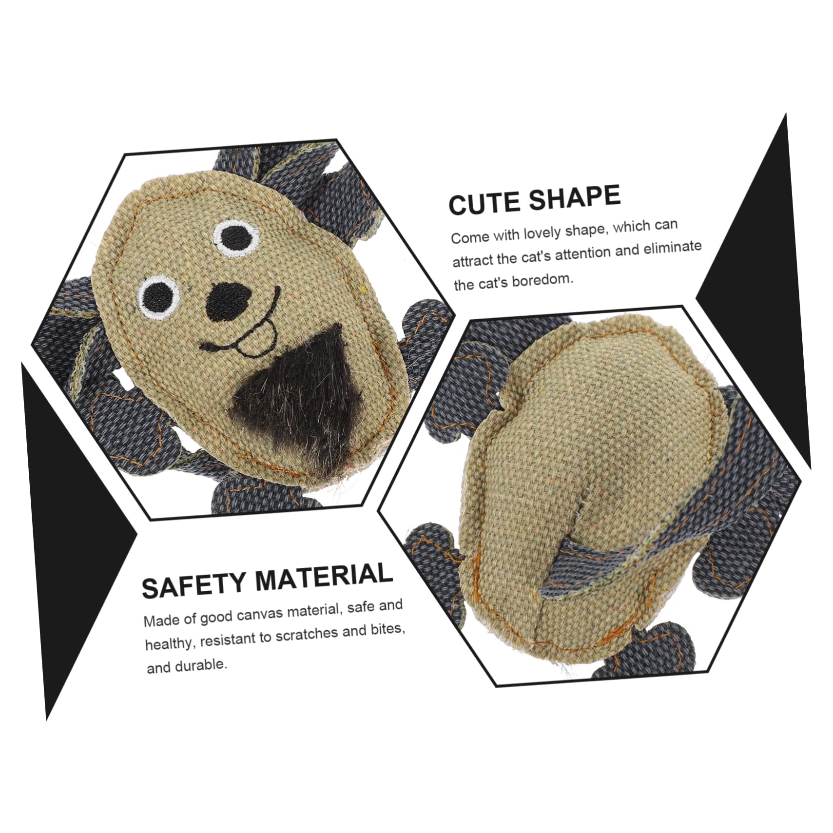 Supvox 15stücke Teiliges Katzen-spielzeugset Canvas Mit Rattenform Interaktive Kau Und Molartoys Für Kätzchen Und Ansprechend Für Spielerische Beschäftigung