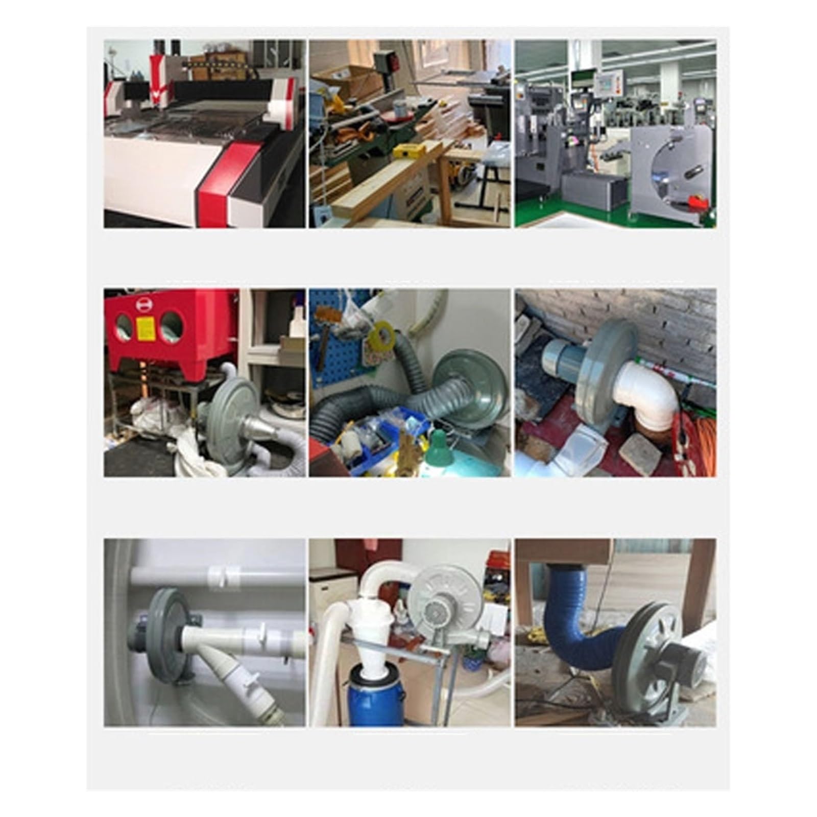 Soplador de Coche, Extractor De Soplador Aire Centrífugo 750W, para Funcionamiento Máquina Soplado Presión Media,Alta Potencia de succión