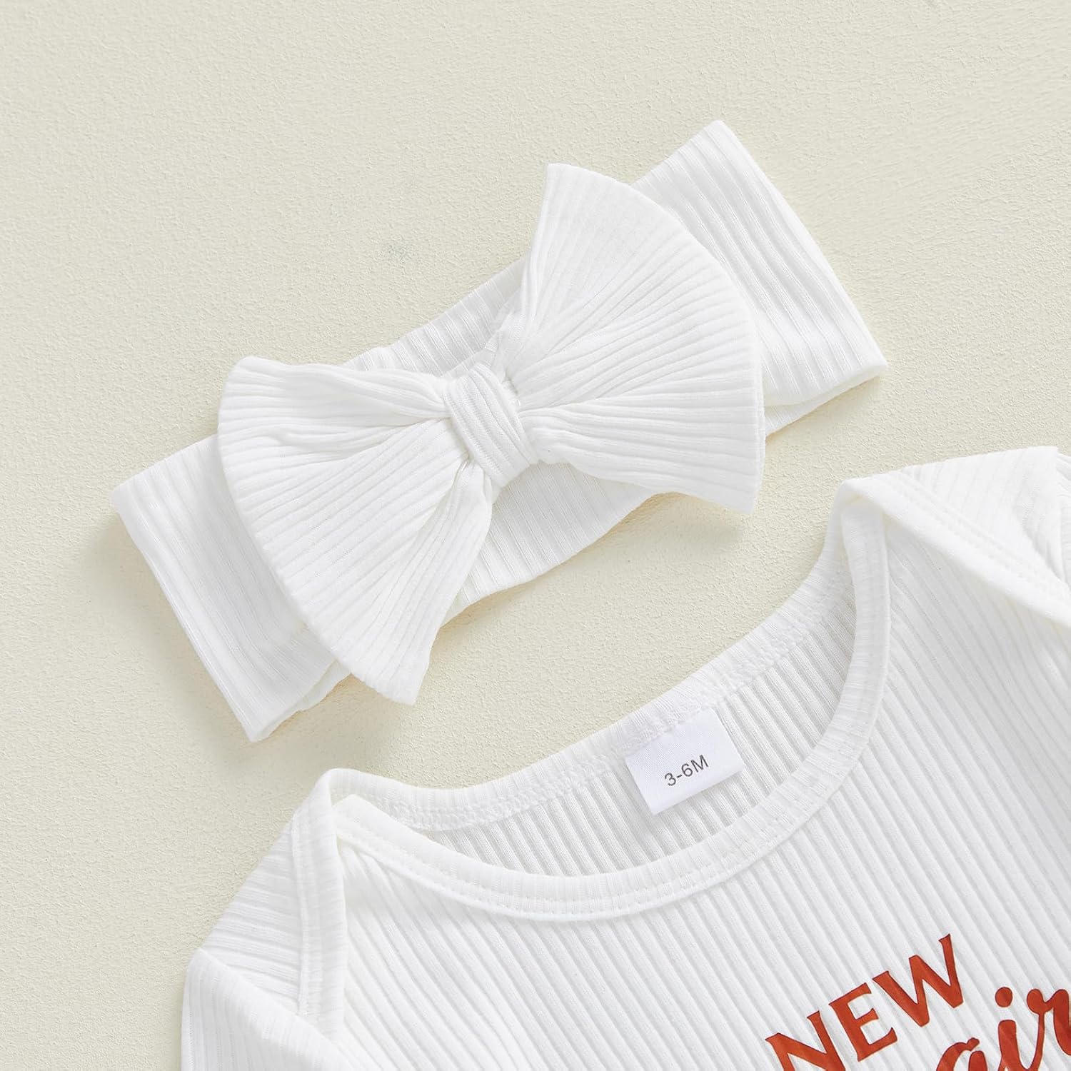 FYBITBO Newborn Girl Clothes Infant Cowgirl Romper Ribbed Knit Jumpsuit Western Baby Clothing Preemie Going Home Outfit - Image 8