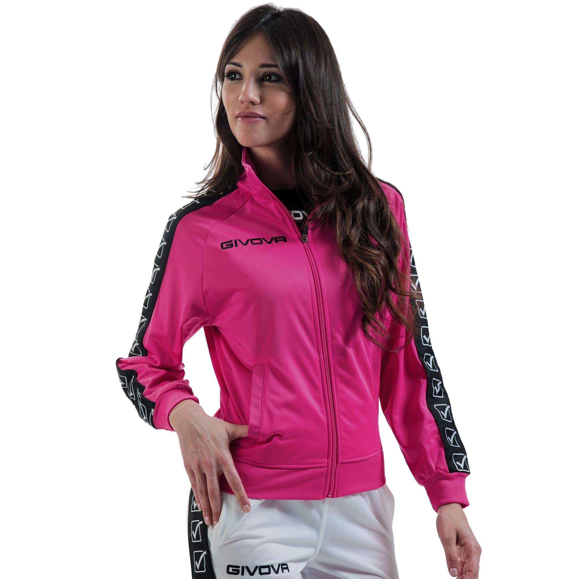 Givova Giacca Tricot Band Jacket, Men, mens, Jacket, BA13, pink, 2XL