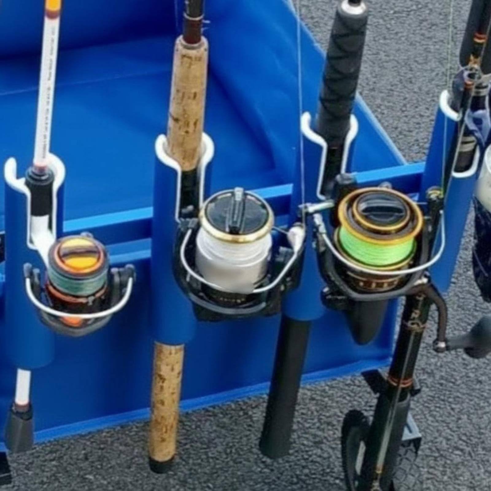 Portacanne da Pesca Supporto Portacanna Reggicanna Staffa Portarods in Lega di Alluminio con Inserto in Gomma Antiscivolo Configurazione a Parete per, Fodera Nera