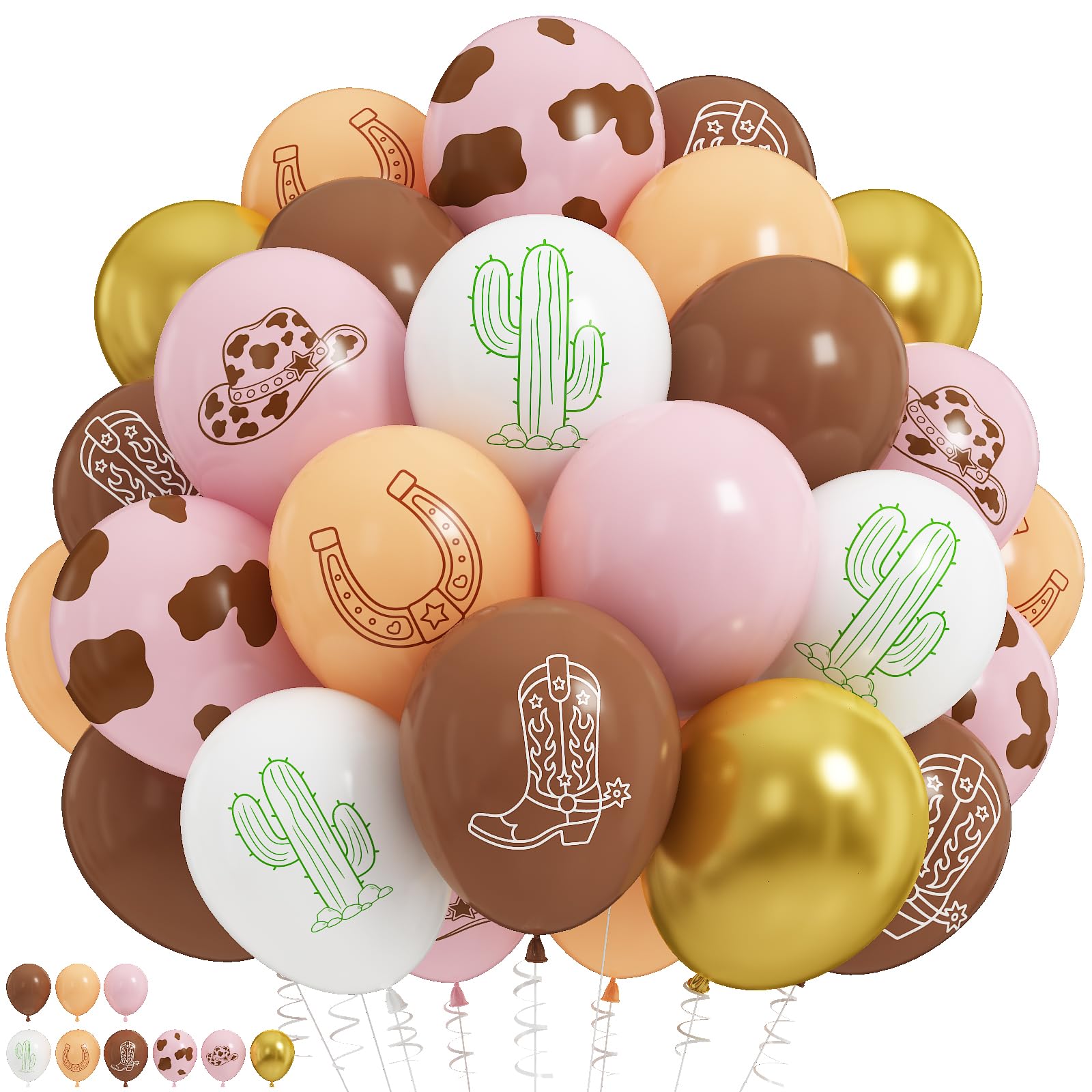 Pink Brown Balloons